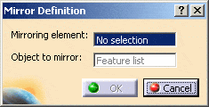 ابزار Mirror در محیط Part Design