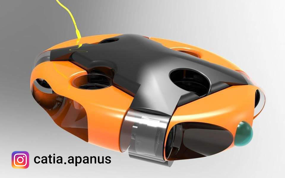 طراحی ربات کابلی زیر سطحی برای بازرسی های دریایی با کتیا